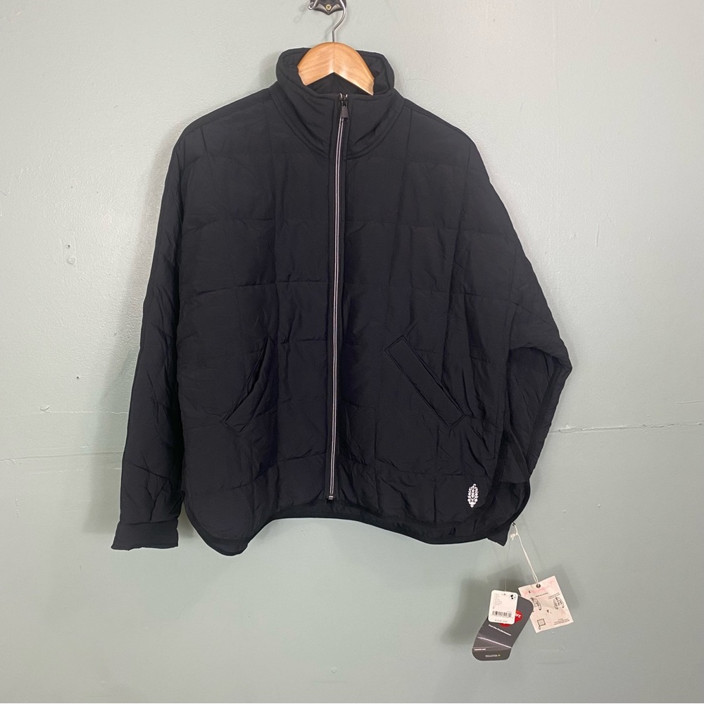Free People Hatch‎ Pippa Packable Puffer Jacket Maternity Small Quilted Black